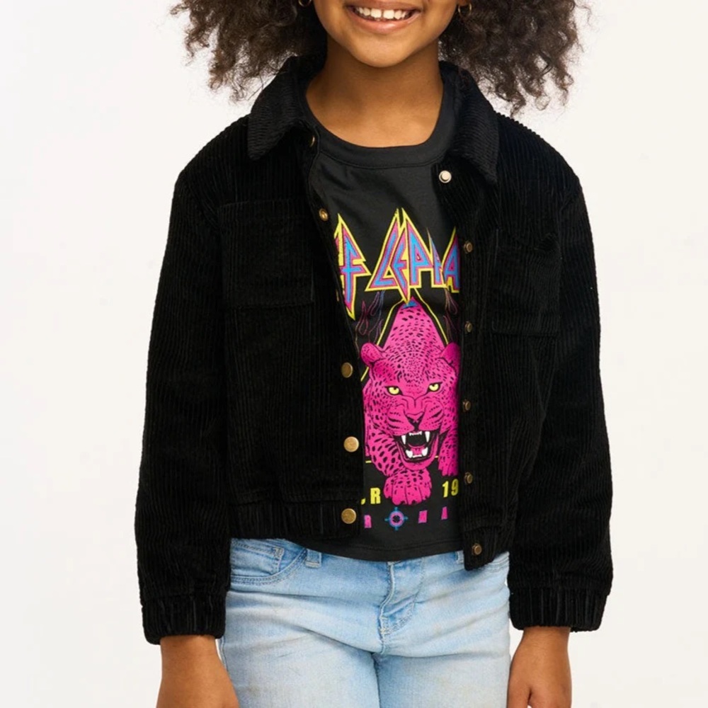 CHASER - ZARIA CORDUROY JACKET IN RAVEN